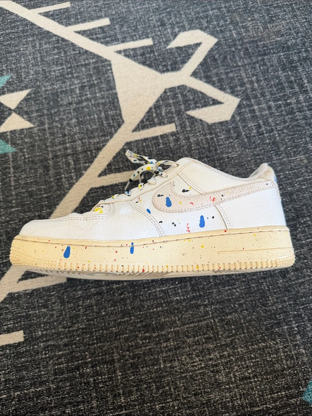 Nike Air Force 1 paint splatter sneakers